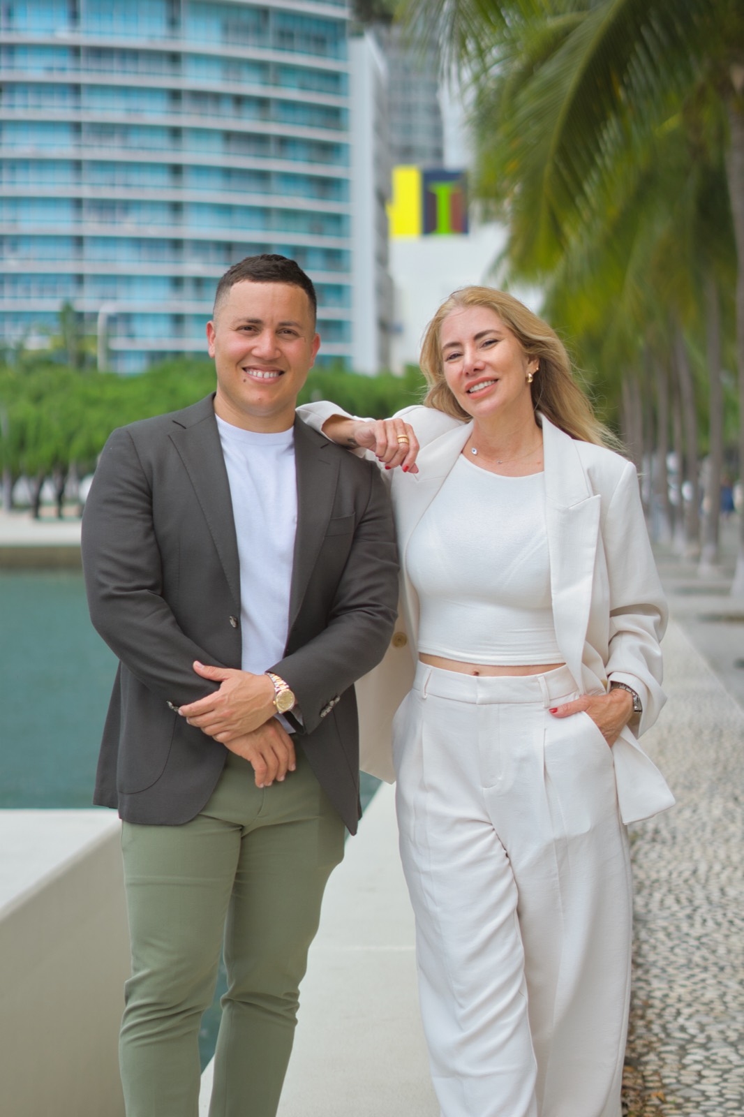 Carlos Cabale and Patricia Yanes, founders of USA Investment Club, in Miami